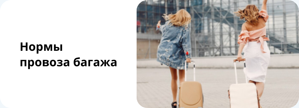 Нормы провоза багажа